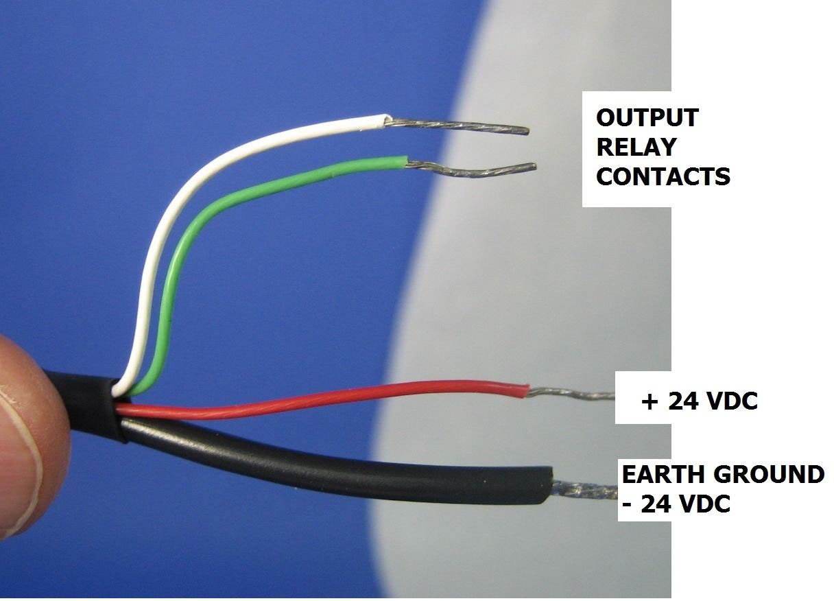 output relay contacts +24 vdc earth ground - 24vdc